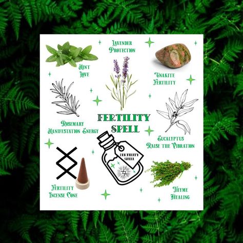 Spells For Getting Pregnant, Spells For Fertility, Herbs For Fertility Witchcraft, Jar Spell Recipes, Spell Jar For Fertility, Herbs For Fertility Spell, Fertility Spell For Someone Else, Fertility Simmer Pot, Spell For Fertility