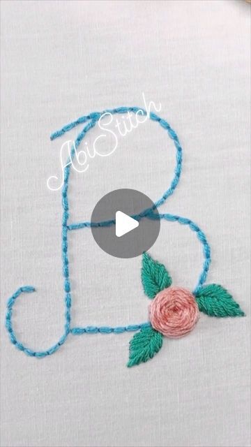 ABI Stitch on Instagram: "Letter B Hand Embroidery Design #embroidery #handembroidery" Hand Embroidery Letters, Embroidery Letter, Embroidered Initials, Embroidery Letters, Design Embroidery, July 3, Hand Embroidery Design, Letter B, Embroidery Stitches