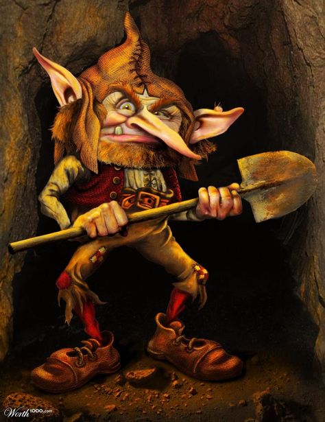 English, Northern england and Folklore on Pinterest Cornish Tin Mines, Enchanted Creatures, Gnome Ideas, Brian Froud, Savage Worlds, Legends And Myths, Celtic Mythology, Graphic Illustrations, Forest Creatures