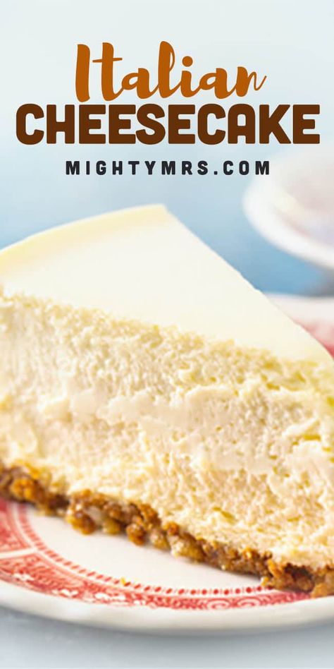 Classic Cheesecake Recipes, Italian Ricotta Cheesecake, Lemon Ricotta Cheesecake, Oatmeal Crust, Italian Cheesecake, Recipes Cheesecake, Mascarpone Recipes, Recipe Cheesecake, Rich Cheesecake