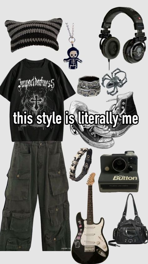 this style and this type of clothing is everything tbh Real Punk Outfits, Emoish Outfits, Types Of Core Aesthetic, Outfit Ideas Dark, Summer Emo, E Boy Outfits, Swaggy Outfit, Grunge Fits, Mode Emo