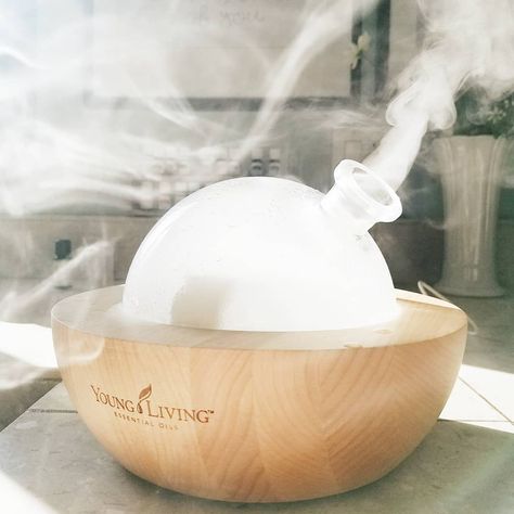 8 | favorite diffuser...I was so excited to get this diffuser into my kitchen. The Aria is perfect for big open spaces as it covers a large… Aria Diffuser, Thieves Oil, Benefits Of Essential Oils, Wellness Mama, Run Time, Going Natural, Best Oils, Open Spaces, Diffuser Blends