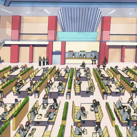 Lunch Rush Cafeteria | My Hero Academia Wiki | Fandom School Cafeteria, Kirishima Eijirou, Visual Board, Dream Anime, My Hero Academia Episodes, Fanarts Anime, My Hero Academia Manga, Izuku Midoriya, Art Background