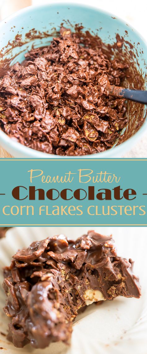 Cornflake Clusters, Corn Flake Cookies, Flake Recipes, Cornflake Cookies, Corn Flake, Resepi Biskut, Cookies Healthy, Healthy Weeknight Dinners, Cereal Treats