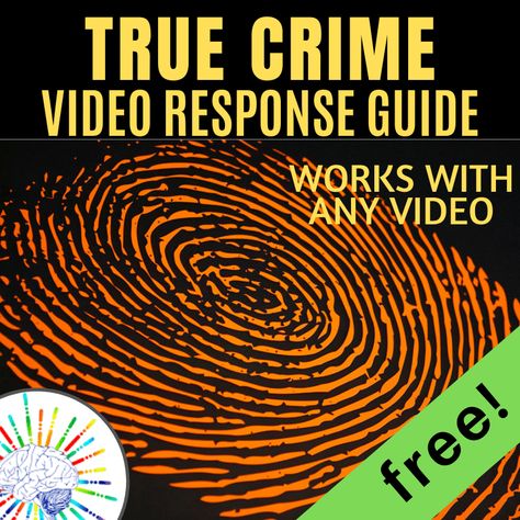 FREE True Crime/Forensic Files Video Guide - Teach Every Day Forensic Files, Computer Forensics, Guide Words, Biology Teacher, Conversation Skills, Classroom Tools, Student Guide, Forensic Science, Science Curriculum