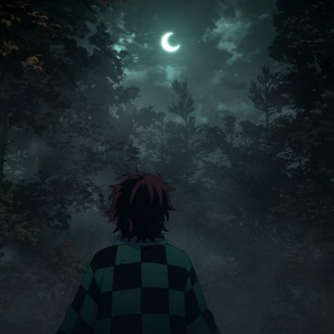 Tanjiro Kamado, Kimetsu No Yaiba, Slayer Anime, Demon Slayer, Moon, Anime