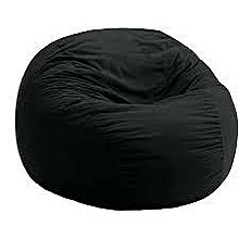 Single Seater Deluxe Bean Bag - Black Been Bag, Black Bean Bag Chair, Black Bean Bag, Mixed Dining Chairs, Teal Dining Chairs, Black Bean Bags, Game Room Chairs, Wooden Office Chair, Marble Room