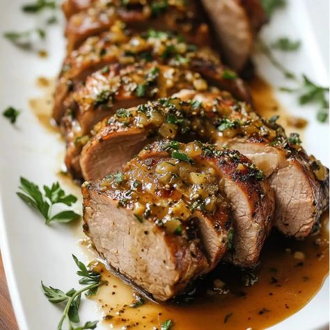 Savory Dijon Pork Tenderloin: Quick & Delicious Dinner! - Delicious Recipes - Easy Cooking Ideas and Tasty Dishes Pork Tenderloin Recipes Dijon Mustard, Pork Tenderloin Recipes In Oven With Sauerkraut, One Pot Pork Tenderloin Recipes, Dijon Mustard Pork Tenderloin, Dijon Pork Tenderloin Recipes, Best Pork Tenderloin Recipe Ovens, Pork Tenderloin In Crockpot Recipes, Pork Center Loin Chops Recipes, Marinated Pork Tenderloin Recipes