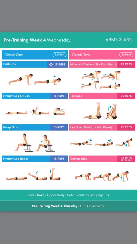 Bbg pretraining week 4 Wednesday Lower Body Stretches, Kayla Itsines Workout, Bbg Workouts, Upper Body Stretches, Straight Leg Raise, Ab Circuit, Arms And Abs, Stretch Routine, Kayla Itsines