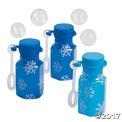 Mini Snowflake Bubble Bottles Bubble Party Favors, Bubble Mix, Bubble Bottle, Wedding Bubbles, Winter Wonderland Party, Goody Bags, Personalized Napkins, Blowing Bubbles, Theme Color