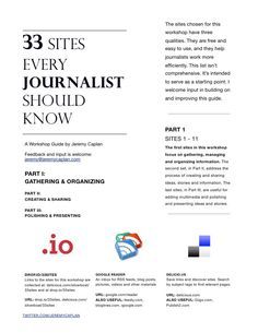 33 Sites Every Journalist Should Know - Handout by Jeremy Caplan, via Slideshare Journalism Tips, Journalism Writing, Magazine Writing, Notes Studying, Communications Degree, Perfect Magazine, Journalism Major, Journalism School, Journalism Career