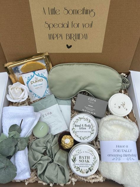 Pamper Hamper: A Luxurious Birthday Spa Gift for Her - The Ultimate Self-Care Package Spa Care Package Ideas, Happy Birthday Self, Birthday Hamper For Her, Birthday Self Care, Hampers For Him, Mums Birthday, Hampers For Her, Birthday Hamper, Loving Embrace