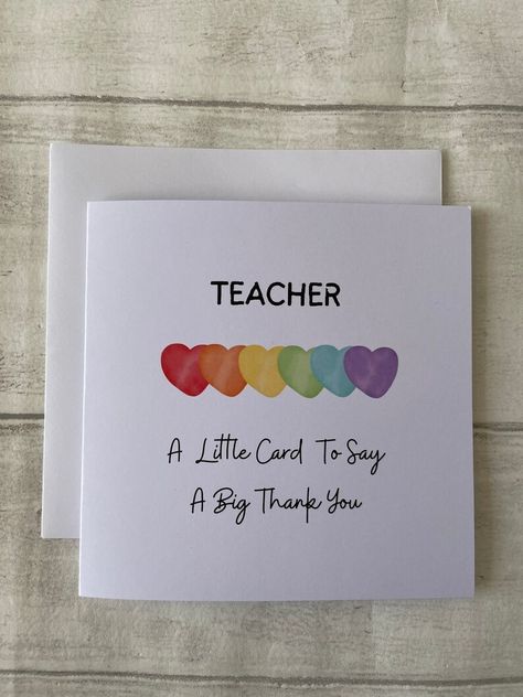 Happy Birthday Teacher, Birthday Wishes For Teacher, Teacher Birthday Card, Happy Teachers Day Wishes, Greeting Cards For Teachers, Wishes For Teacher, Card For Teacher, Teacher Rainbow, Teachers Day Card