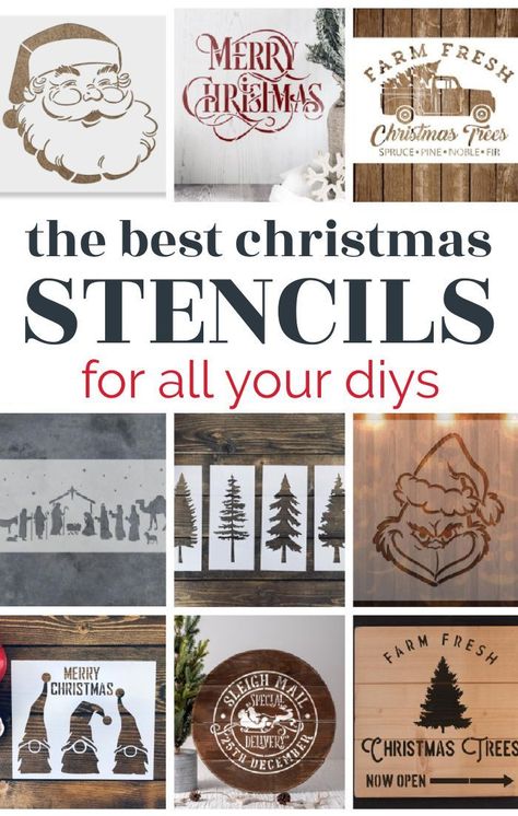 Free Christmas Stencils For Cricut, Outside Christmas Signs Diy, Xmas Stencils Free Printable, Xmas Wood Signs, Christmas Stencil Ideas, Free Christmas Stencils, Christmas Diy Signs, Diy Christmas Signs Wood, Homade Gift