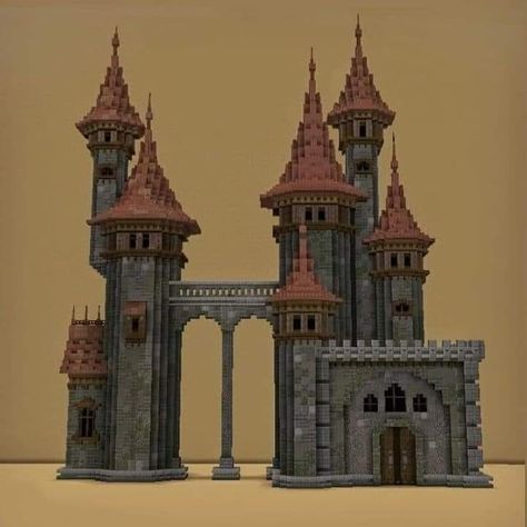 Minecraft Houses Castle, Minecraft Medieval Buildings, Themed Houses, Minecraft Castle Designs, Cute Minecraft, Minecraft Statues, Minecraft Structures, Bangunan Minecraft, Minecraft Pictures