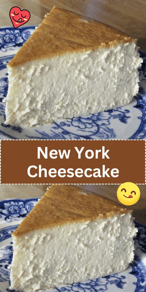 New York Cheesecake Yummy Cheesecake, Cheesecake Recipes Classic, Recipe Gluten Free, Best Cheesecake, Easy Cheesecake Recipes, New York Cheesecake, Cheesecake Desserts, Easy Cheesecake, Desserts Recipes