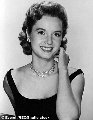 The actress's career was kick started when she won a beauty contest at the age of 16. She is seen, left, in a 1956 headshot and right in her role in the 1857 film Tammy and The Bachelor Hollywood Aktrisleri, Debbie Reynolds Carrie Fisher, Klasik Hollywood, Maureen O'sullivan, Stars D'hollywood, Yul Brynner, Donna Reed, Deborah Kerr, Charles Bronson