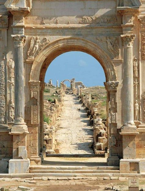 Archaeo - Histories on Twitter: "Leptis Magna in Libya : It was established as a Phoenician colony in 7th century BC, but reached its peak as part of Roman region of Tripolitania. Detailed Post - https://t.co/VLSA5R3eRl #archaeohistories https://t.co/0sRC11pSkK" / Twitter Contemporary Building, Roman History, 1st Century, Ancient Architecture, Flower Art Painting, Libya, Archaeological Site, North Africa, Greece Travel