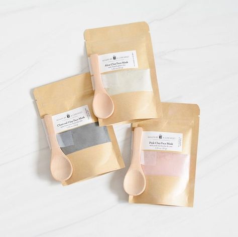 Soaps by a Chemist | Charlotte | Handmade Beautiful Soaps on Instagram: "So excited to introduce a new product! Natural clay face masks. I love using clay face masks to cleanse and draw out toxins from my pores on my face. Three different formulas for each skin type. ... Have you used a clay face mask before? ... -Pink Kaolin Clay Oatmeal Face Mask for sensitive or mature skin -Aloe French Green Clay Face Mask for normal to oily skin -Charcoal Bentonite & Kaolin Clay Face Mask for oily or blemi Clay Face Masks, Bentonite Clay Face Mask, Oatmeal Face Mask, Face Mask Ingredients, Calcium Bentonite Clay, Mask Photography, French Green Clay, French Green, Natural Caffeine