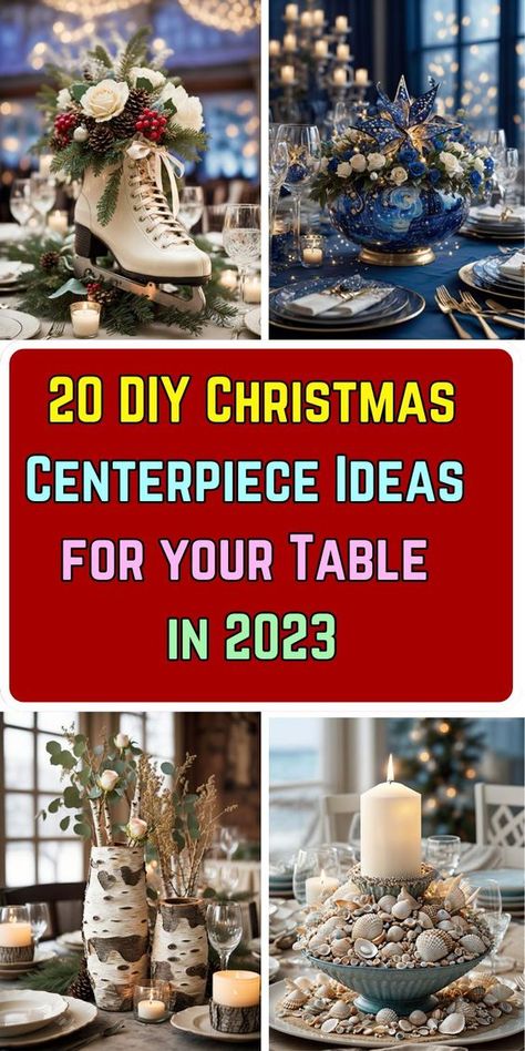 One of the most iconic and cherished elements of holiday decor is the Christmas centerpiece that graces your dining table. While you can always purchase a ready-made centerpiece, there’s something magical about crafting your own. It adds a personal touch to your holiday gatherings and can even be a fun family activity. Plus, it’s budget-friendly! In this article, we’ll explore a variety of DIY Christmas centerpiece ideas that will infuse your home with holiday cheer. Diy Christmas Decor For Table Centerpiece Ideas, Xmas Centerpiece Ideas Diy, Corporate Christmas Party Centerpieces, Christmas Centerpieces For Round Tables, Christmas Table Centrepiece Ideas, Round Table Christmas Centerpieces, Diy Christmas Centerpieces For Table, Diy Christmas Centerpiece Ideas, Diy Christmas Centerpieces