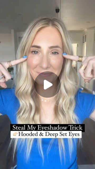 LAUREN HALE✨ 40+ Makeup & Beauty Tips| Natural Makeup on Instagram: "‼️Not to be dramatic, but this eyeshadow trick is one you are going to want to SAVE!!  What’s the difference between hooded and deep set eyes?👇🏼👇🏼👇🏼  Hooded eyes: ⭐️browbone is prominent  ⭐️no lid space or slight lid space visible  ⭐️excess skin hangs over lid space  Deep set eyes: ⭐️prominent brow bone ⭐️lid space visible ⭐️eyes set farther back on the face  Was this eyeshadow trick helpful? Follow and double tap the 🩷 if so!  Products used:  *seint eyeshadow brush *filly eyeshadow * @colourpopcosmetics eyeshadow stick socialite metallic   👉🏻Products linked in my LTK storefront  #hoodedeyes #eyeshape #over40 #hoodedeyemakeup #makeuphack #matureskin #womenover40 #womenover50 #womenover40 #40something #realskin #a Eye Makeup For Deep Set Eyes, Double Lid Eye Makeup, Double Lids Eye Makeup, Deep Set Eye Makeup, Makeup For Deep Set Eyes, Beauty Tips Natural, Deep Set Eyes Makeup, 40 Makeup, Makeup Over 40