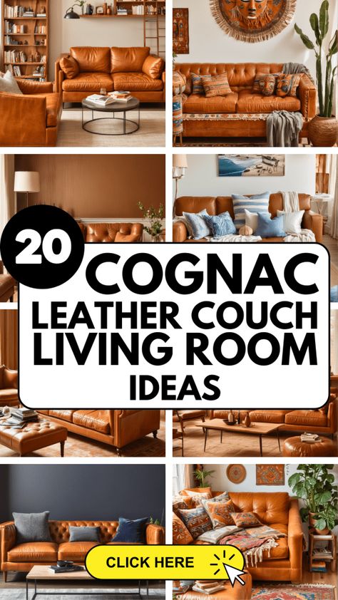 Leather Couch Ideas, Leather Couch Living Room Ideas, Tan Leather Couch Living Room, Cognac Leather Couch, Caramel Leather Sofa, Leather Couch Living Room, Leather Couch Living Room Decor, Brown Leather Couch Living Room, Tan Leather Couch