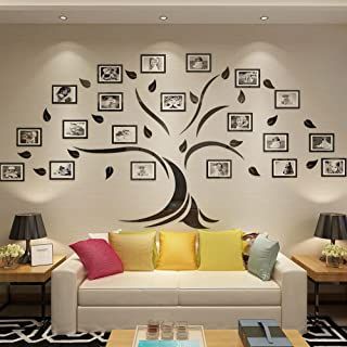 Amazon.com : Family Tree Photo Frames Family Tree Wall Decor, Family Tree Photo Frame, Family Tree Wall Art, Family Tree Photo, Modern Living Room Wall, Family Photo Wall, Family Tree Wall, Tree Wall Decor, Gallery Wall Decor