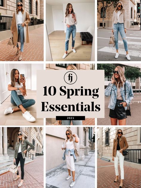 Need a wardrobe refresh for spring? Click to see the top 10 essentials needed for your spring wardrobe this year. Outfit For Spring 2023, Women’s Spring Outfits 2024, Spring Jeans Outfit 2023, Spring Staple Pieces, Outfit Spring 2023 Women, Sight Seeing Outfit Spring, 2024 Spring Outfits For Women, Spring Walking Outfit, Spring Looks For Women 2024