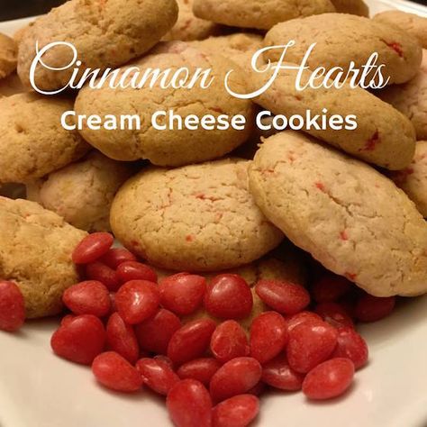 Cinnamon Heart Cream Cheese Cookies {Valentine's Day Recipes} Cream Cheese Cookie Recipe, Cinnamon Hearts, Valentine Recipes, Cheese Cookies, Cream Cheese Cookies, Valentine's Day Recipes, Mouthwatering Recipes, Valentines Food, Fun Baking Recipes