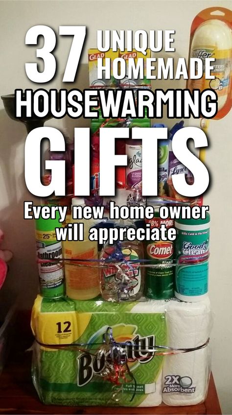 37 Unique Homemade Housewarming Gifts For Moving In a New House Or Apartment Gift For New Apartment, New House Surprise Ideas, Moving In Gift Ideas, Simple House Warming Gifts, Creative Housewarming Gift, Apartment Warming Gift Basket, New House Gift Ideas First Home, Thoughtful Housewarming Gift, Housewarming Gifts Ideas