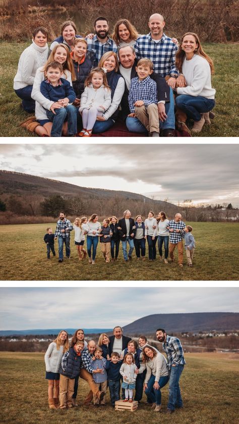 Large Family Photo Shoot Ideas, Large Family Pictures, Large Family Photography, Extended Family Pictures, Large Family Portraits, Outdoor Family Photoshoot, Photo Shoot Inspiration, Large Family Poses, Extended Family Photography