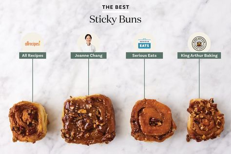 Best Sticky Buns (Recipe Review) | Kitchn Homemade Sticky Buns, Easy Sticky Buns, Caramel Sticky Buns, Bun Recipes, Cinnamon Sticky Buns, Sticky Rolls, Sticky Bun, Cinnamon Bun Recipe, Sticky Buns Recipes