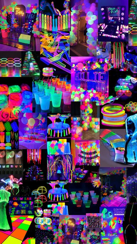 NEON PARTY🎉 All Pink, Neon Party, Neon Lights, Who Said, Party Ideas, Neon, Energy, Collage, Van