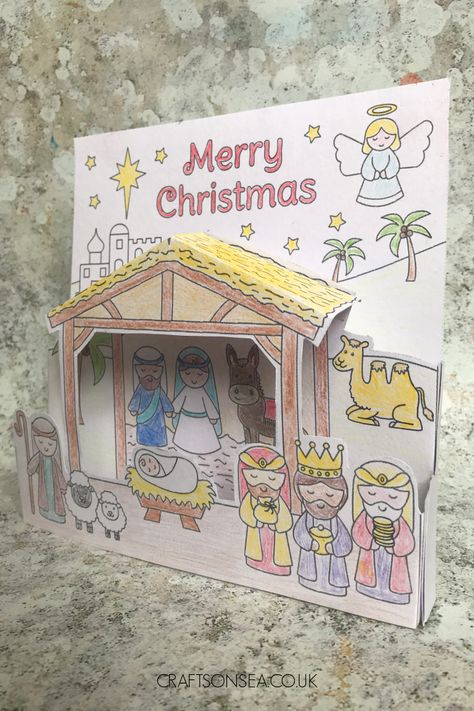 Nativity Activity, Nativity Scene Crafts, Nativity Clipart, Christmas Sunday School, Advent Crafts, Christmas Manger, The Nativity Story, Bible Crafts For Kids, Angel Crafts