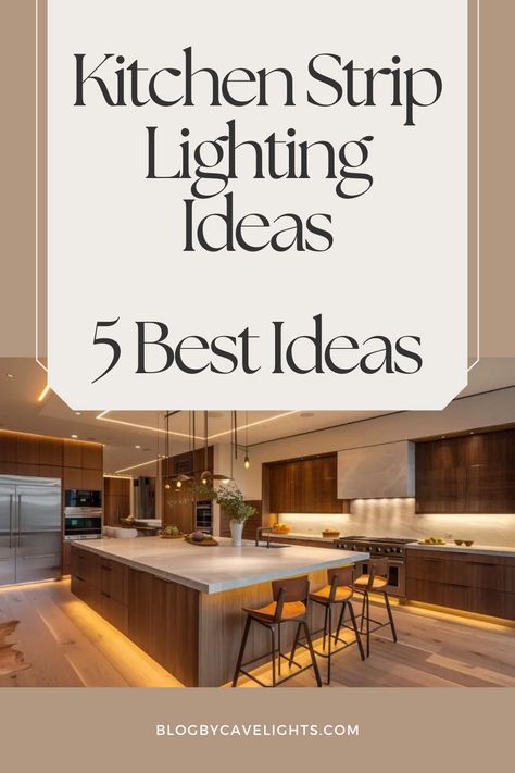 💫 Transform your kitchen into a luminous oasis! Uncover the beauty of LED light strips with our curated ideas for kitchen design. From accentuating cabinets to illuminating your kitchen island, find inspiration for your next kitchen remodel with our comprehensive guide. Kitchen Floor Lights, Led Above Cabinet Lighting, Kitchen Countertops Light, Kitchen Island Modern Lighting, Kitchen Ambient Lighting Ideas, Light Up Kitchen Island, Illuminated Kitchen Island, Lightning In House, Kitchen Underlighting