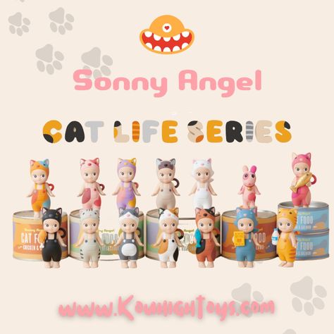 Popular Cat Breeds, Pop Art Colors, Sonny Angels, Guess Bag, Angel Cat, Life Series, Midnight Sun, Unique Cats, Sonny Angel