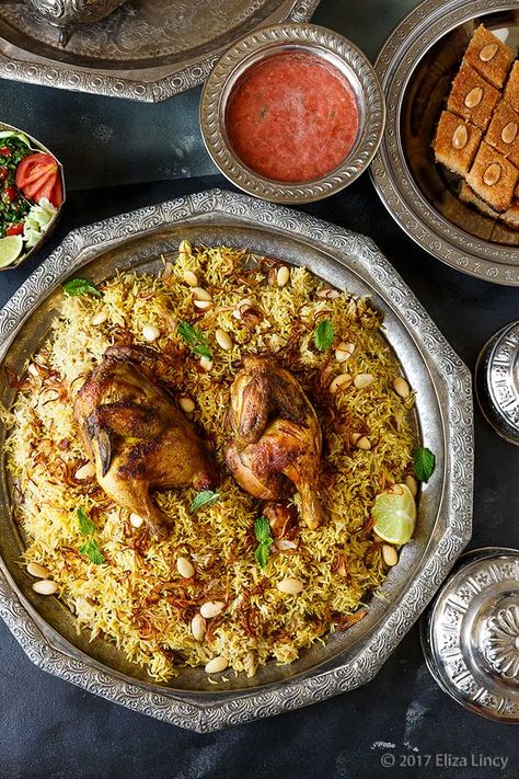 Mandi Rice | Kabsa | Mandhi Rice | Kuzhi Mandhi Kabsa Recipe Chicken, Kabsa Recipe, Middle Eastern Recipes Arabic Food, Yemeni Food, Middle East Food, Middle East Recipes, Eastern Cuisine, Biryani Recipe, Lebanese Recipes