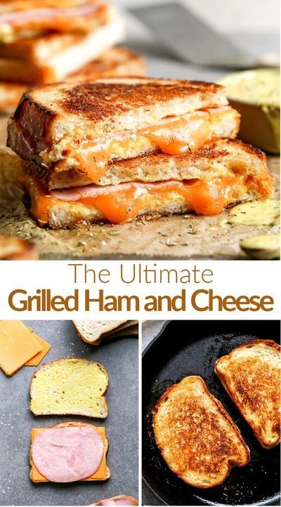 Homemade Honey Mustard Sauce, Cheese With Honey, Ham Sandwich Recipes, Ham And Cheese Sandwiches, Grilled Ham And Cheese, Homemade Honey Mustard, Grilled Ham, Best Grilled Cheese, Ham Sandwiches