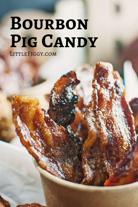 Candied Bacon Recipe, Jalapeno Bacon, Pig Candy, Bourbon Recipes, Maple Bourbon, Bacon Appetizers, Bacon Recipe, Stuffed Jalapenos With Bacon, Candied Bacon