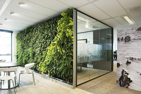 Green Office Decor, Best Office Design, Modern Office Design Inspiration, Industrial Office Decor, Office Design Trends, Contemporary Office Design, Partition Walls, Industrial Office Design, Commercial And Office Architecture