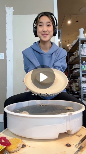 emme zhou on Instagram: "the POTSTICKER DIPPER PLATE is back. 🤩

#ceramics #pottery #dumplings #potstickers #wheelthrown #hobby #chipanddip" Ceramics Pottery, Wheel Thrown, Dumplings, Ceramics, On Instagram, Instagram