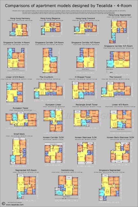 Apartments Architecture Plans, Apartment Design Ideas Floor Plans, 4 Room Apartment Floor Plan, Housing Plans Architecture Layout, 4 Apartments Building Plans, 1 Story Apartment Floor Plan, Apartments Building Architecture, Two Room Apartment Plan, Four Apartment Building Plan