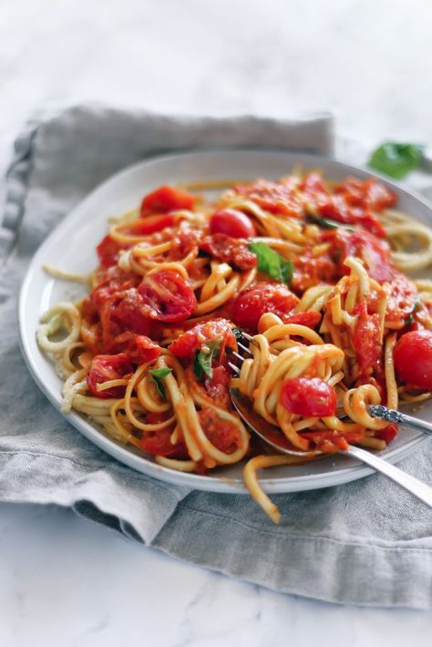 Grape Tomato Pasta, Cauliflower Meatballs, Lentils Mushrooms, Grape Tomato Recipes, Campari Tomatoes, Meatballs Pasta, Vegetarian Meatloaf, Cauliflower Parmesan, Roasted Grape Tomatoes