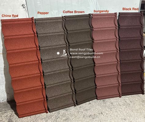 Tell me your choice for your roof 😉 Stone Coated Metal Roof Tile: Durable | Lightweight | Fire Proof Welcome to check our factory price. Stone Coated Metal Roofing, Roof Tiles Colors, Cheap Building Materials, Roof Building, Corrugated Roof, Metal Roof Tiles, Green Roof Building, Staircase Design Modern, Roofing Ideas