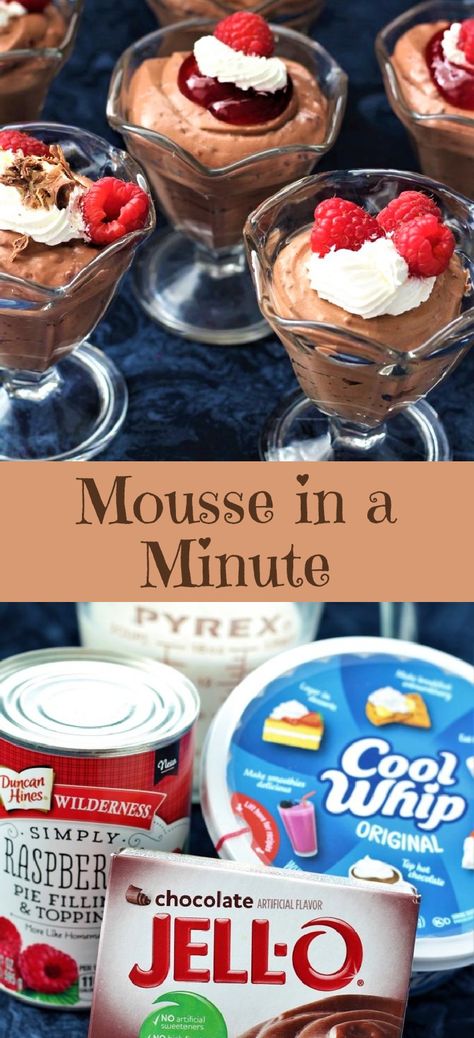 Mousse Recipes Easy Pudding, Chocolate Mousse Recipe Easy Pudding, Keto Chocolate Mousse Pudding Jello, Healthy Desserts Cool Whip, Whip Cream Pudding Desserts, How To Make Mousse Recipes, Easy Dessert Recipes With Cool Whip, Desserts Using Whipped Cream, Chocolate Mousse Recipe Easy Pudding Cool Whip