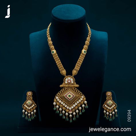 Rani Haar Long Necklaces Gold Indian Jewelry Jewellery Designs, How To Style Jewelry, Long Sets Gold Jewellery, Rani Har Gold, Jewellery Grid, Rani Har, Set Gold Jewelry, Necklace Set Indian Bridal Jewelry, Jadau Jewellery