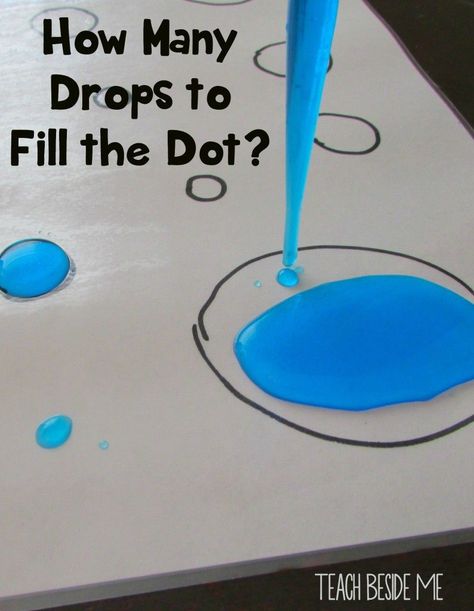 Eye Dropper Dot Counting - Fun Preschool sensory counting activity! After School Program Activities Crafts, Kid Activites, Montessori Curriculum, Aktiviti Kanak-kanak, Preschool Counting, Preschool Stem, Eye Dropper, Weather Theme, Science Stem