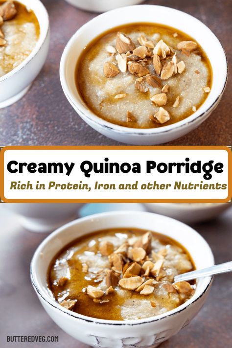 Cream of Quinoa Breakfast Porridge Creamy Quinoa, Quinoa Recipes Breakfast, Good Source Of Protein, Quinoa Porridge, Breakfast Porridge, Cream Of Wheat, Source Of Protein, Quinoa Breakfast, Porridge Recipes