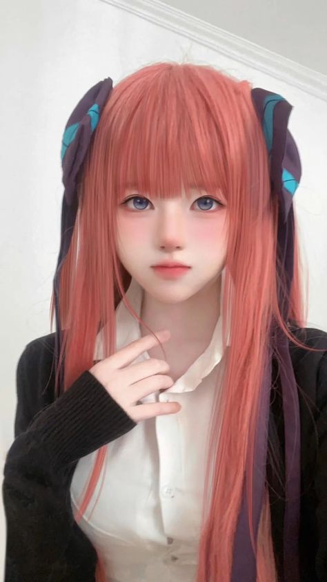 Kawaii Cosplay Anime, Nino Nakano, Cute Headers, Kawaii Cosplay, Cute Cosplay, Cosplay Makeup, Cosplay Anime, Naruto, Highlights