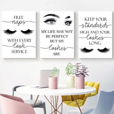 Esthetician Gifts, Makeup Wall Art, Diva Den, Salon Wall Art, Lash Room, Salon Art, Beauty Salon Decor, Vanity Ideas